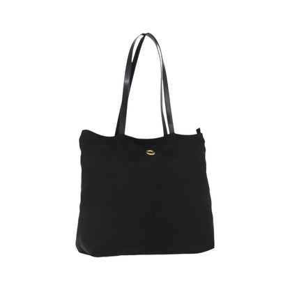 Celine Circle logo Nylon, Black, Nylon, Tote Bag