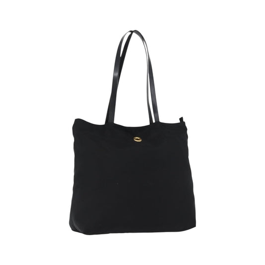 Celine Circle logo Nylon, Black, Nylon, Tote Bag