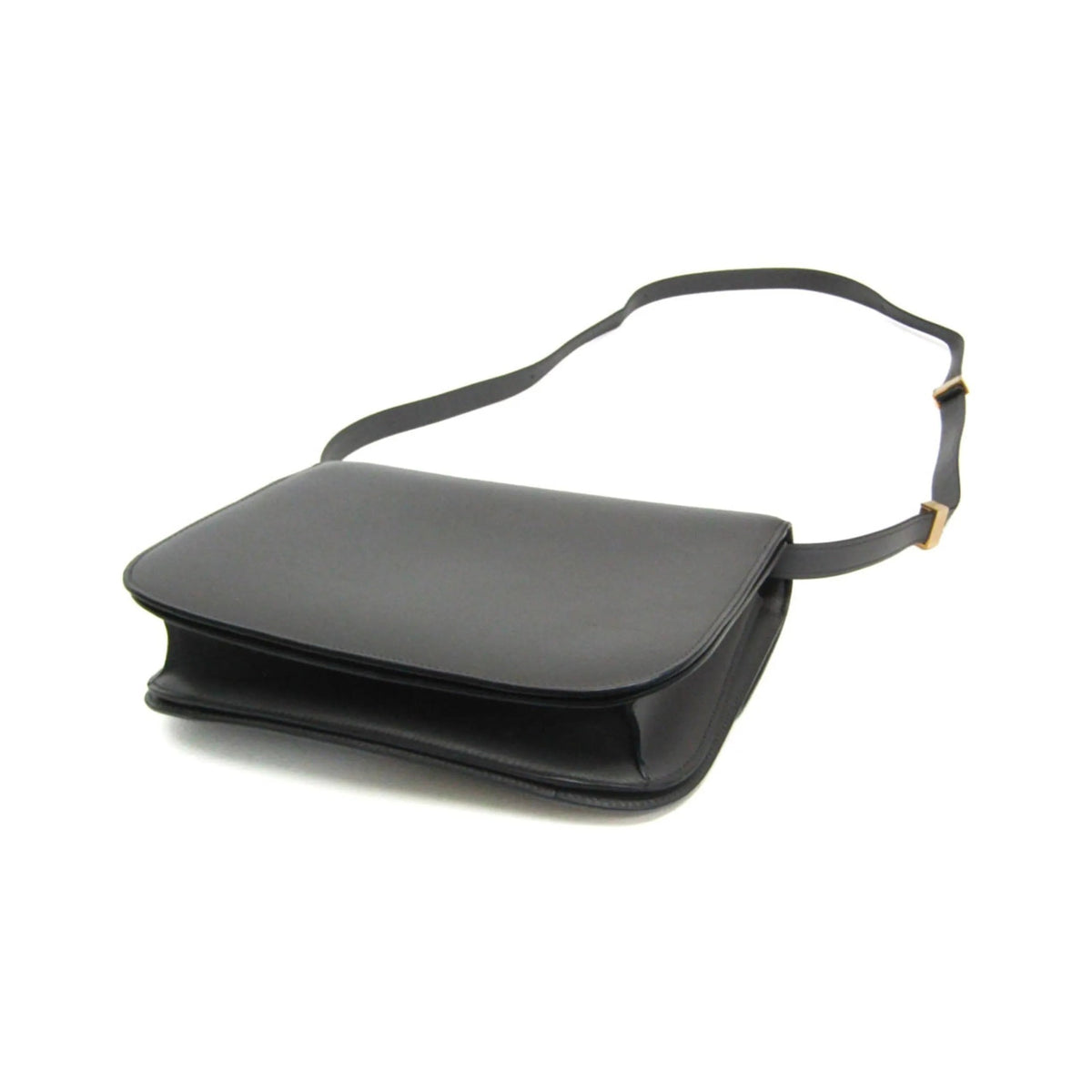 Celine Classic Box Bag Smooth Leather, Gray, Leather, Shoulder Bag