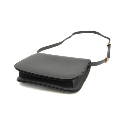 Celine Classic Box Smooth Leather, Gray, Leather, Handbag