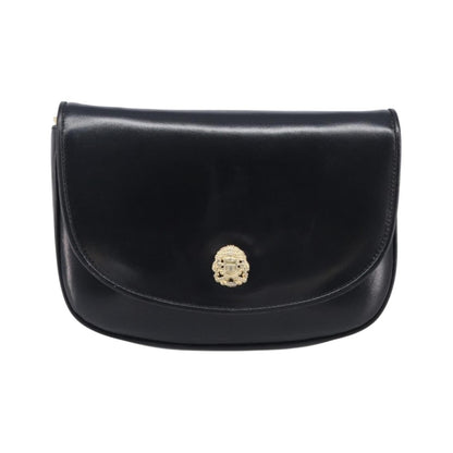 Celine Flap Shoulder Leather, Black, Leather, Shoulder Bag