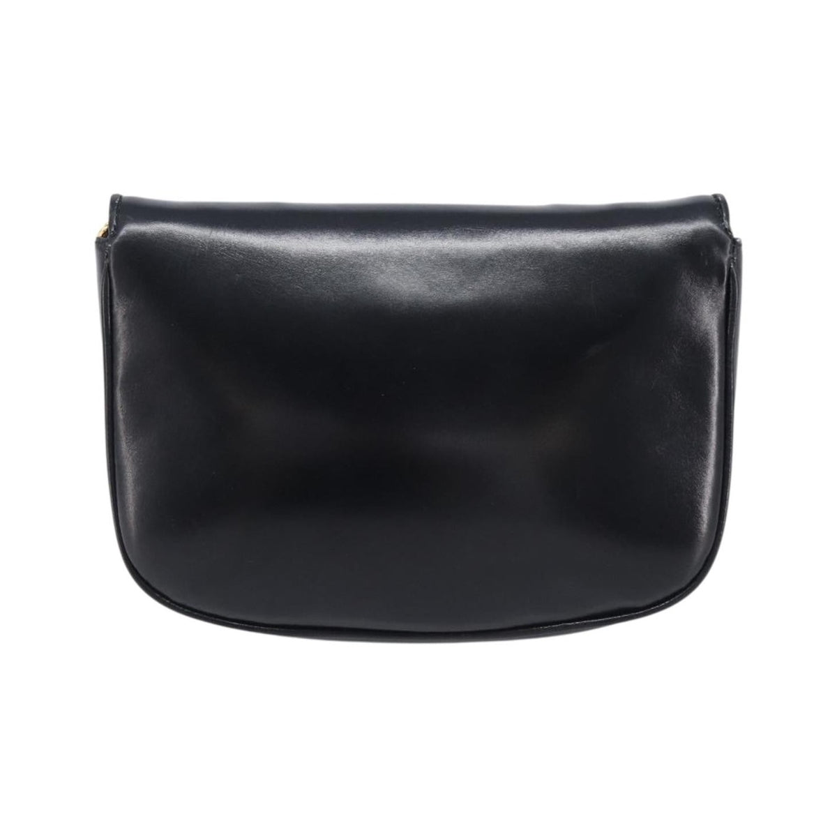 Celine Flap Shoulder Leather, Black, Leather, Shoulder Bag