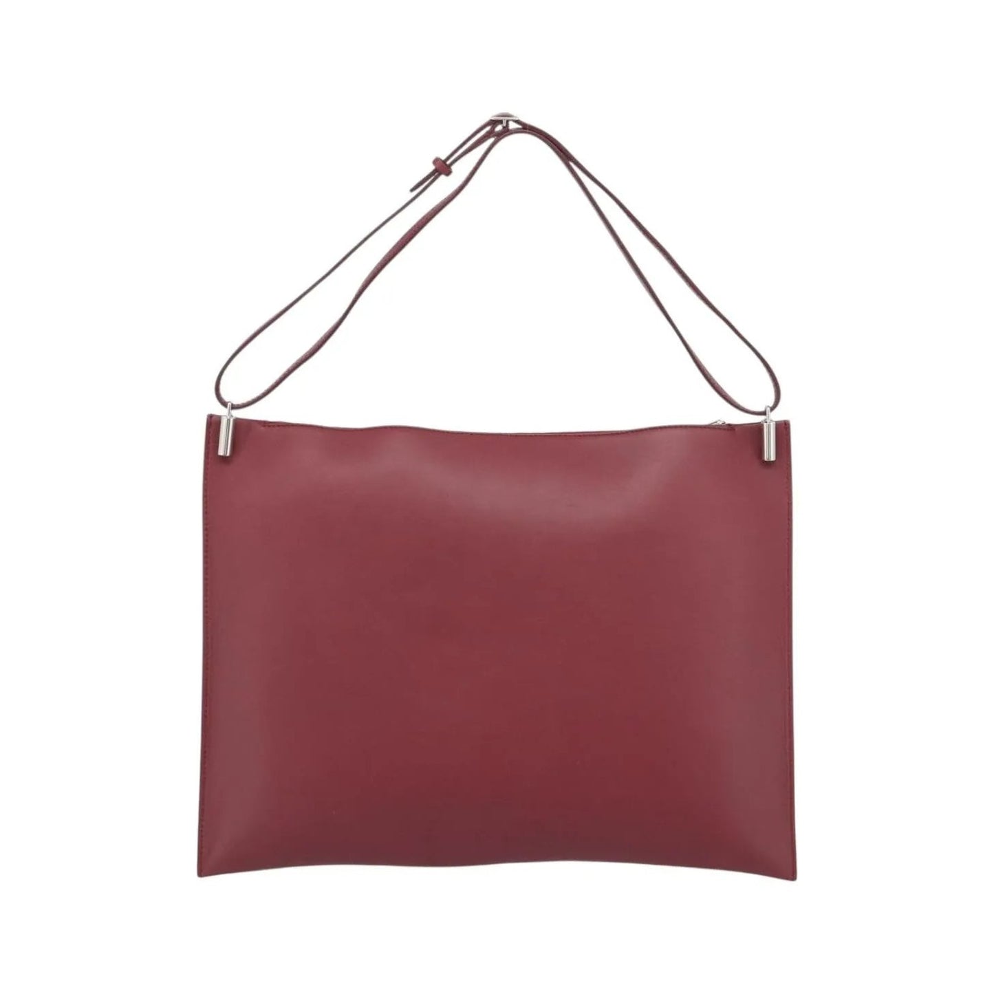 Celine Fortune Cookie Convertible Leather, Burgundy, Leather, Shoulder Bag