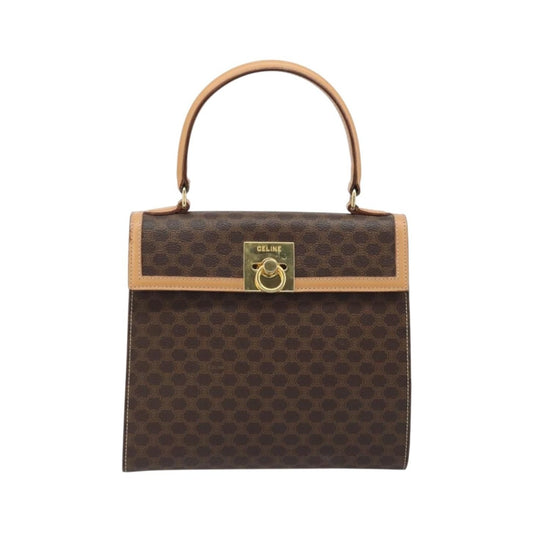 Celine Handbag Canvas, Brown, Canvas, Handbag
