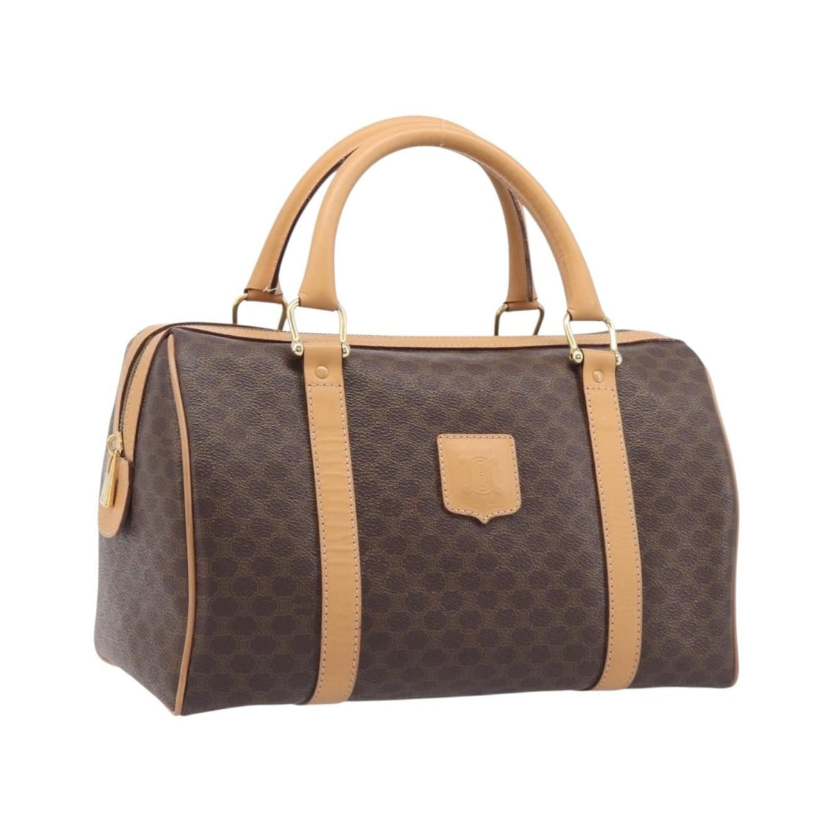 Celine Handbag Canvas, Brown, Canvas, Handbag