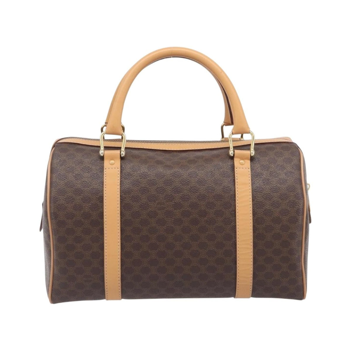 Celine Handbag Canvas, Brown, Canvas, Handbag