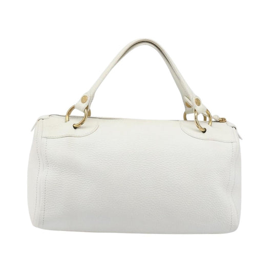 Celine Handbag Leather, White, Leather, Handbag
