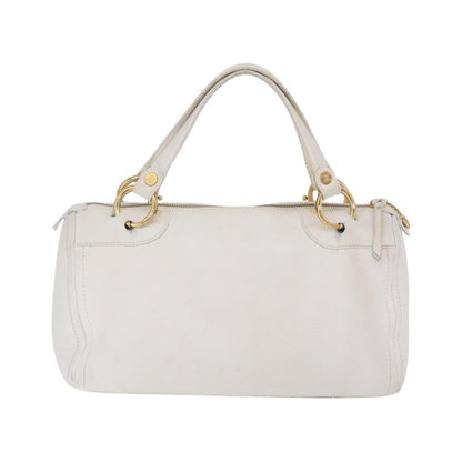 Celine Handbag Leather, White, Leather, Handbag