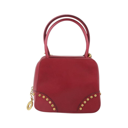 Celine Handbag Leather, Red, Leather, Handbag