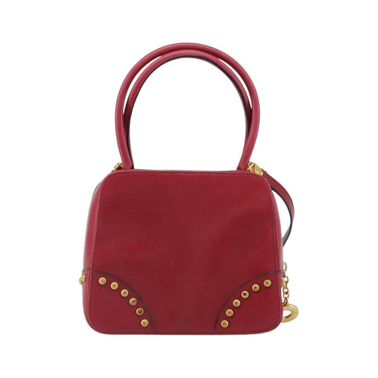 Celine Handbag Leather, Red, Leather, Handbag
