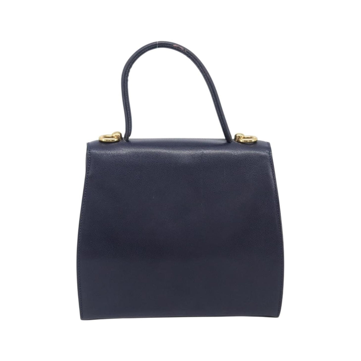 Celine Handbag Leather, Navy, Leather, Handbag