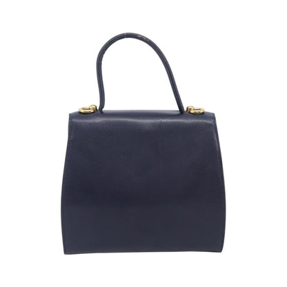 Celine Handbag Leather, Navy, Leather, Handbag