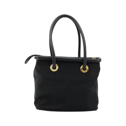 Celine Handbag Nylon, Black, Nylon, Handbag