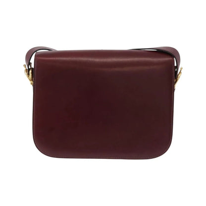 Celine Horse Carriage Leather, Burgundy, Leather, Shoulder Bag