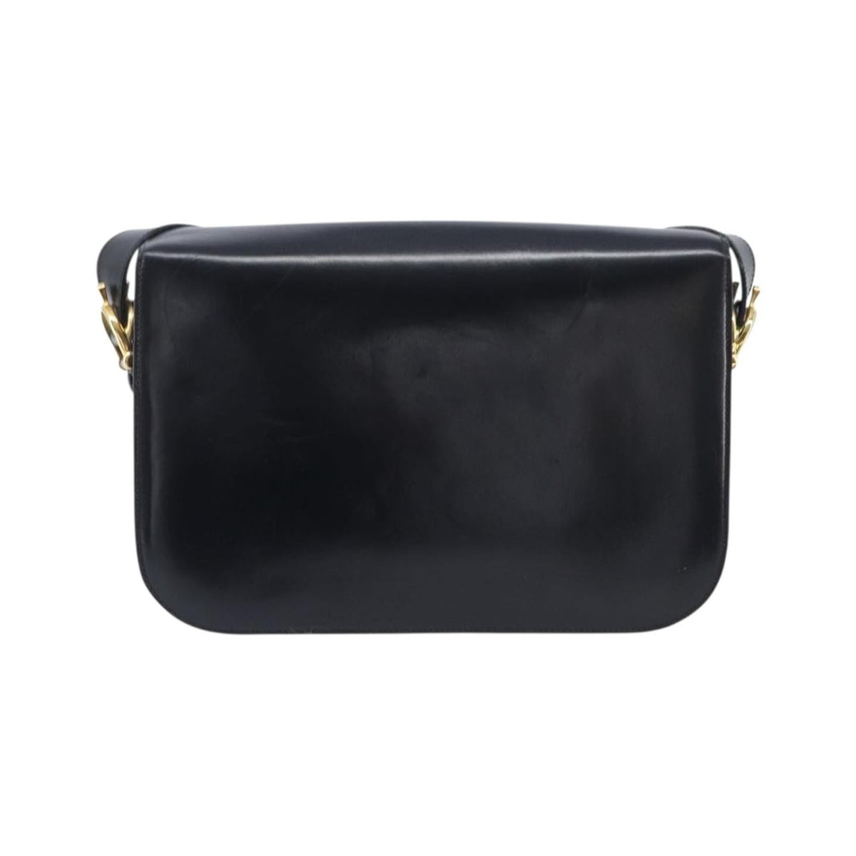 Celine Horse Carriage Leather, Black, Leather, Shoulder Bag