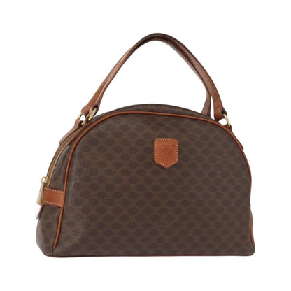 Celine Macadam Canvas, Brown, Canvas, Handbag