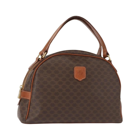 Celine Macadam Canvas, Brown, Canvas, Handbag