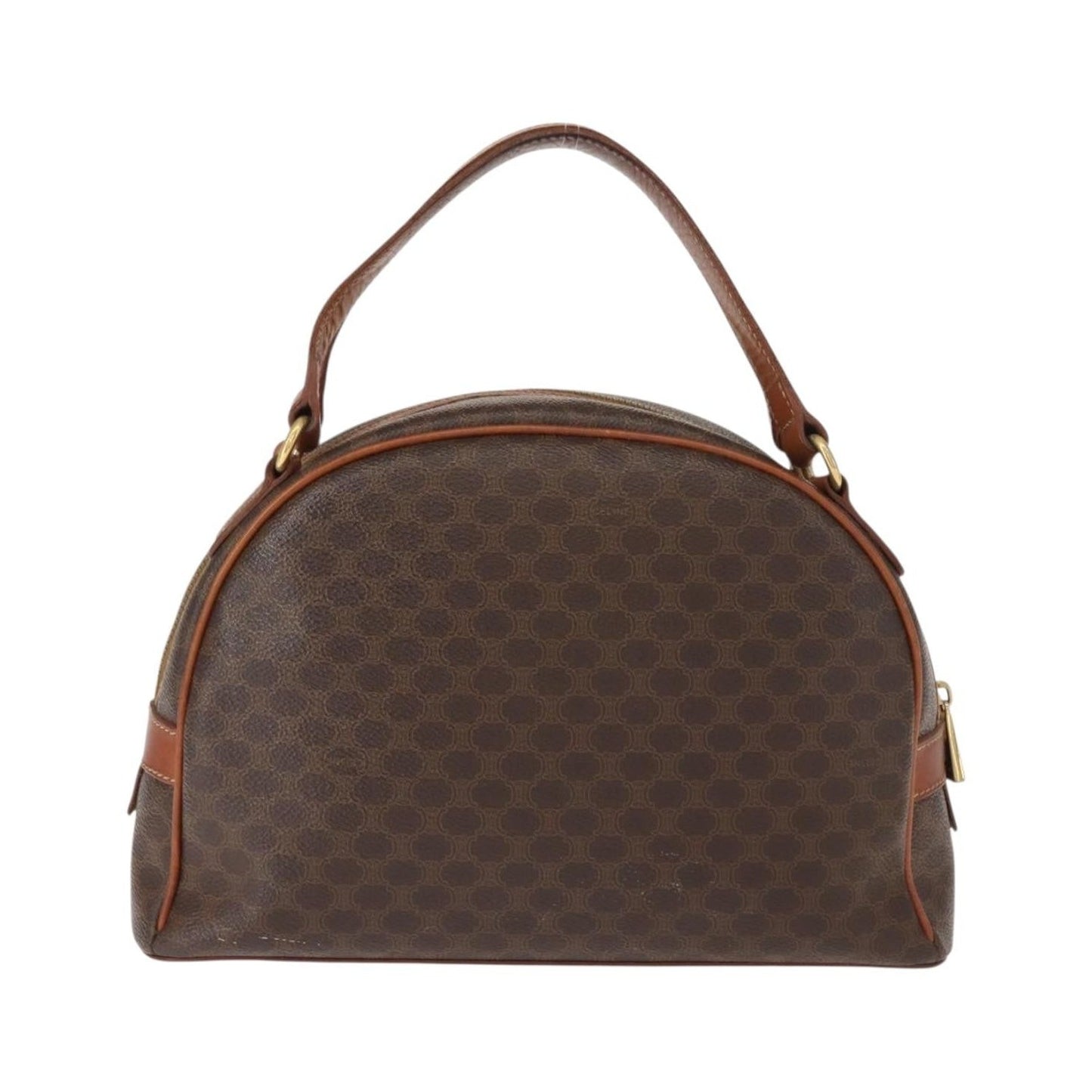 Celine Macadam Canvas, Brown, Canvas, Handbag