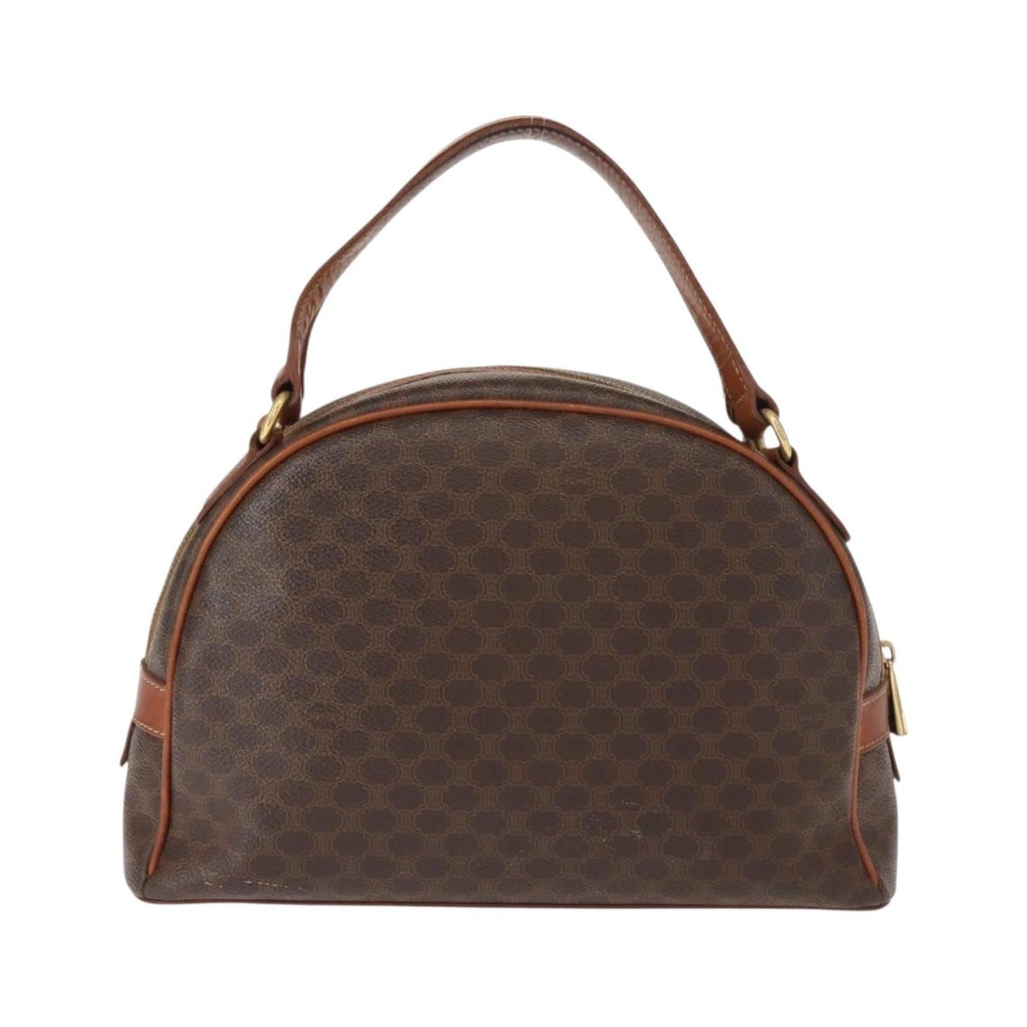 Celine Macadam Canvas, Brown, Canvas, Handbag