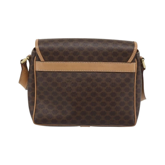 Celine Macadam Canvas, Brown, Canvas, Shoulder Bag