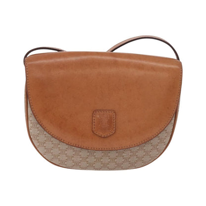Celine Macadam Canvas, Beige, Canvas, Shoulder Bag