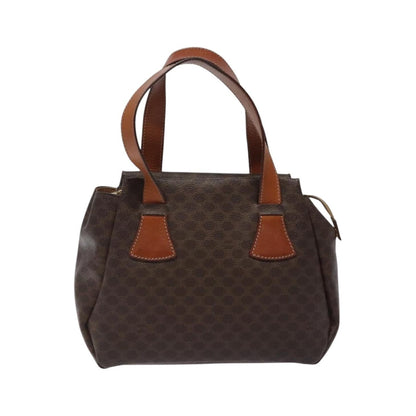 Celine Macadam Canvas, Brown, Canvas, Tote Bag