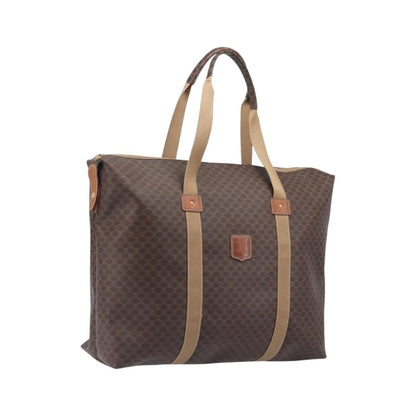 Celine Macadam Canvas and Leather, Brown, Canvas, Tote Bag