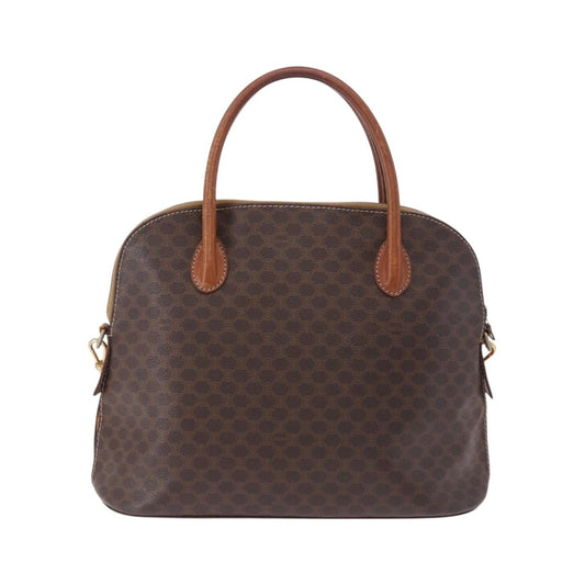 Celine Macadam Leather, Brown, PVC, Handbag