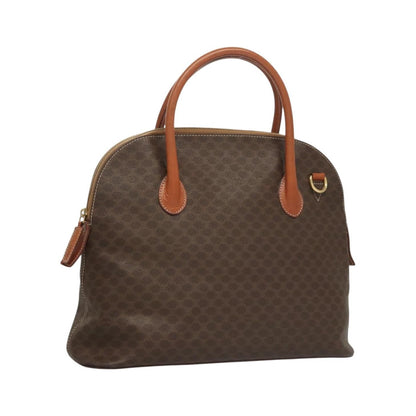 Celine Macadam Macadam with leather, Brown, Canvas, Handbag
