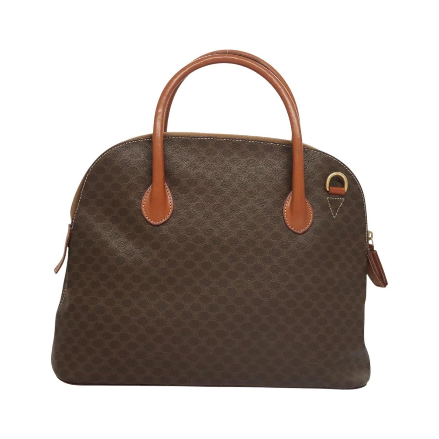 Celine Macadam Macadam with leather, Brown, Canvas, Handbag