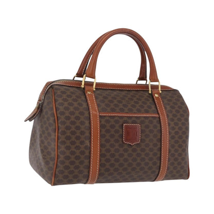 Celine Macadam Macadam with leather, Brown, Canvas, Tote Bag