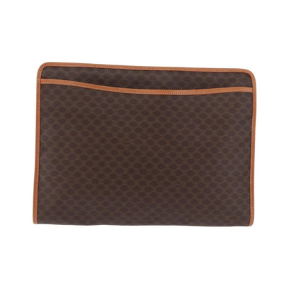 Celine Macadam Pochette Canvas and Leather, Brown, PVC, Clutch