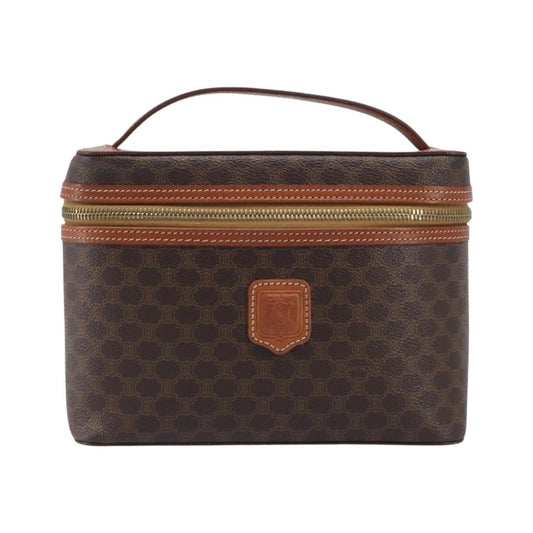 Celine Macadam Vanity Canvas, Brown, Canvas, Clutch