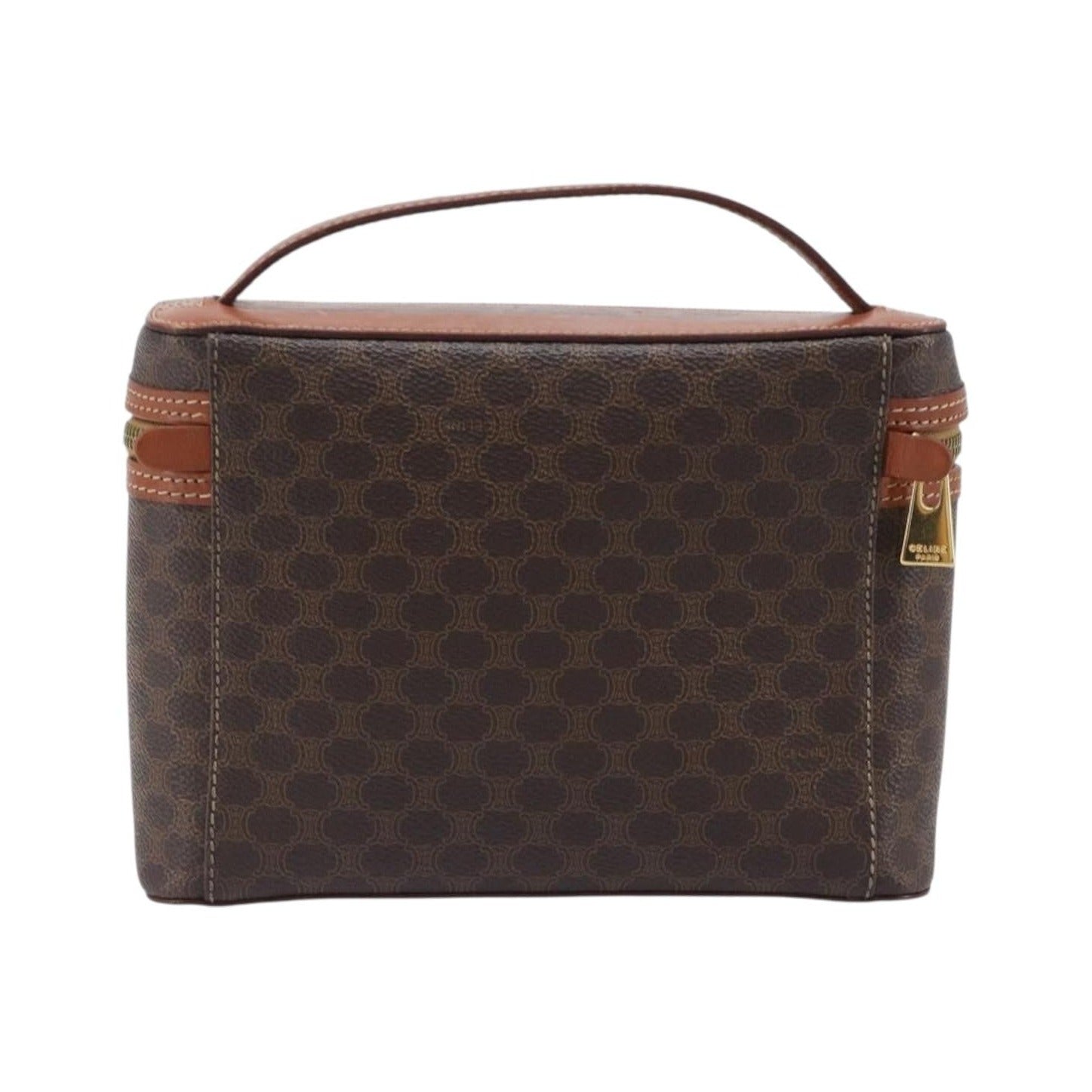 Celine Macadam Vanity Canvas, Brown, Canvas, Clutch