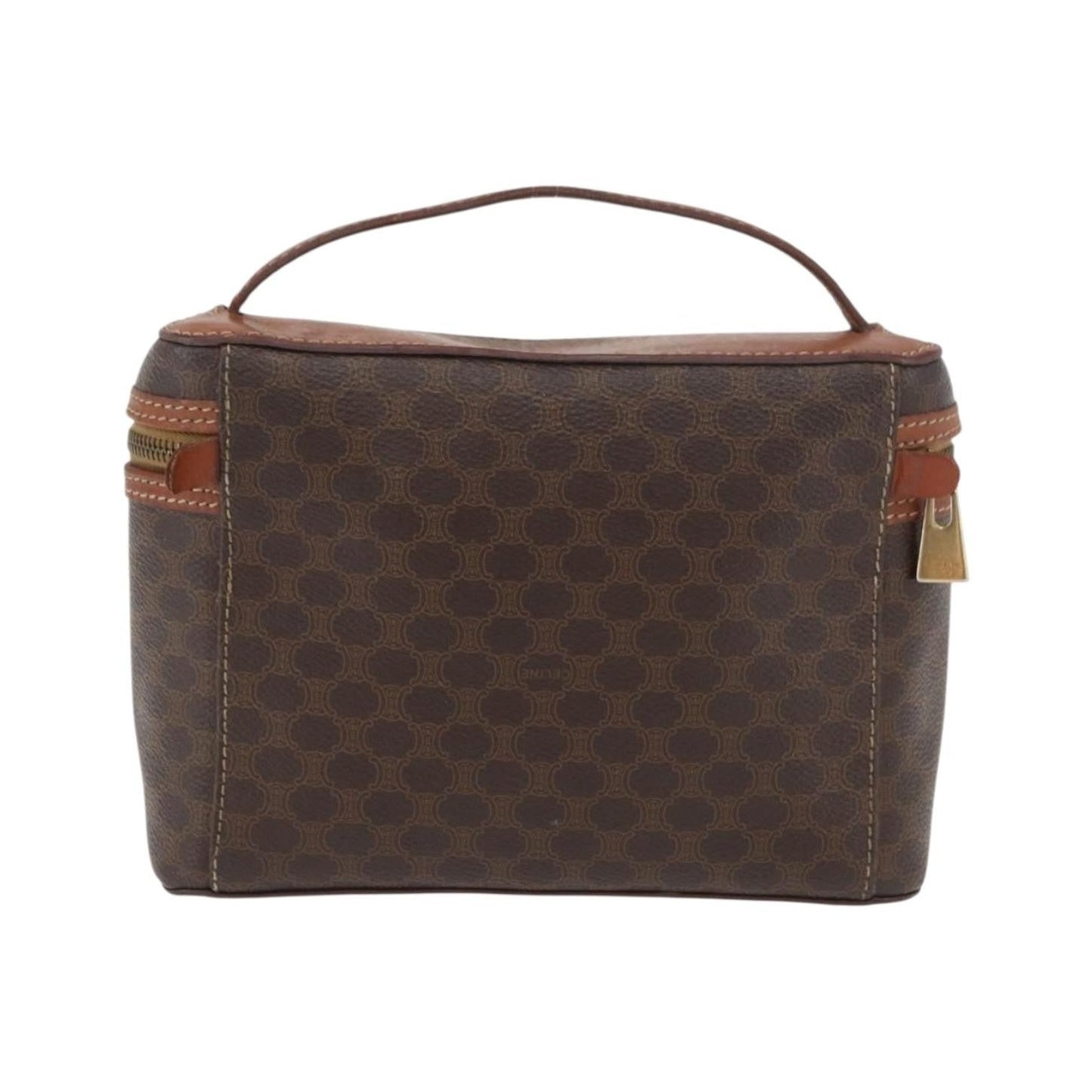 Celine Macadam Vanity Canvas, Brown, Canvas, Clutch