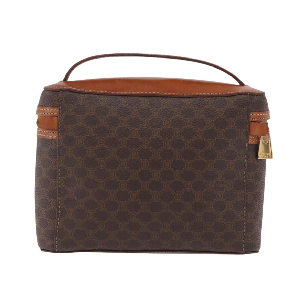 Celine Macadam Vanity Canvas, Brown, Canvas, Clutch