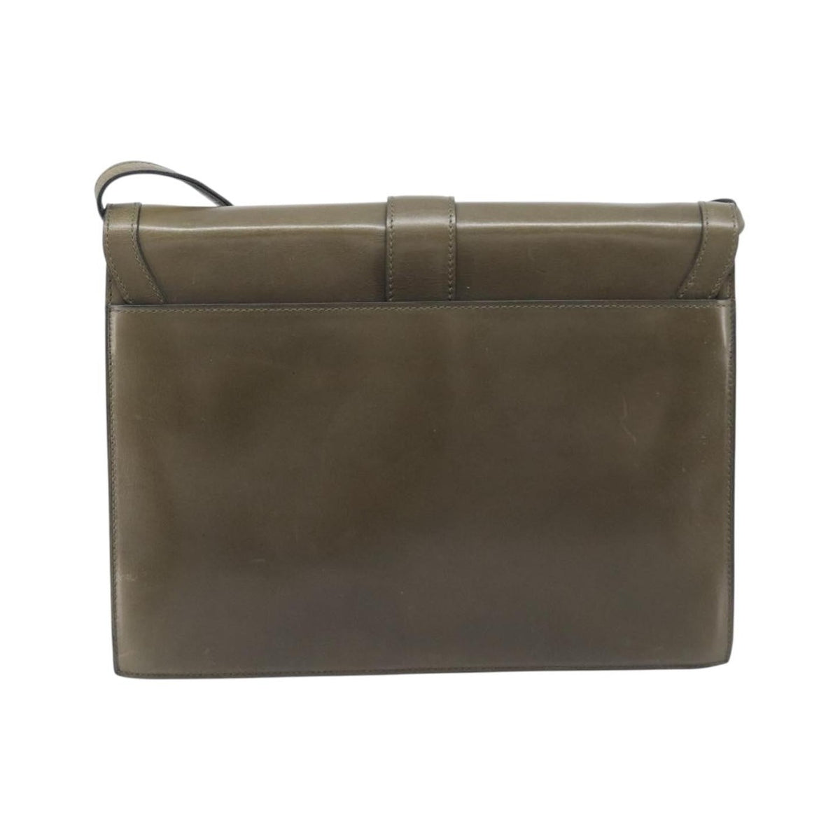 Celine Shoulder Leather, Khaki, Leather, Shoulder Bag