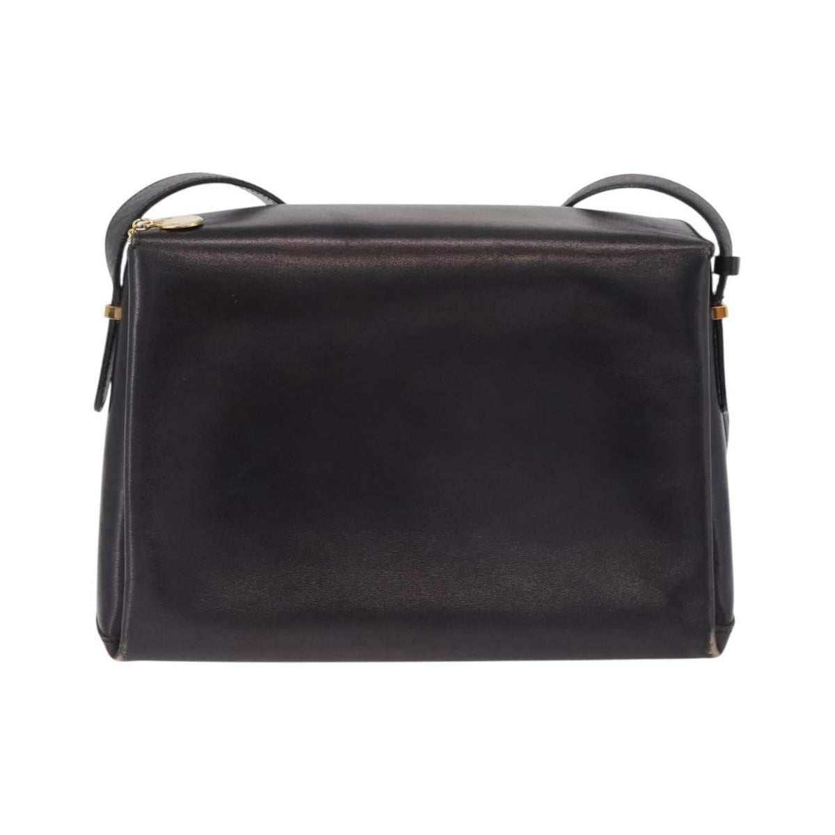 Celine Shoulder Leather, Black, Leather, Shoulder Bag