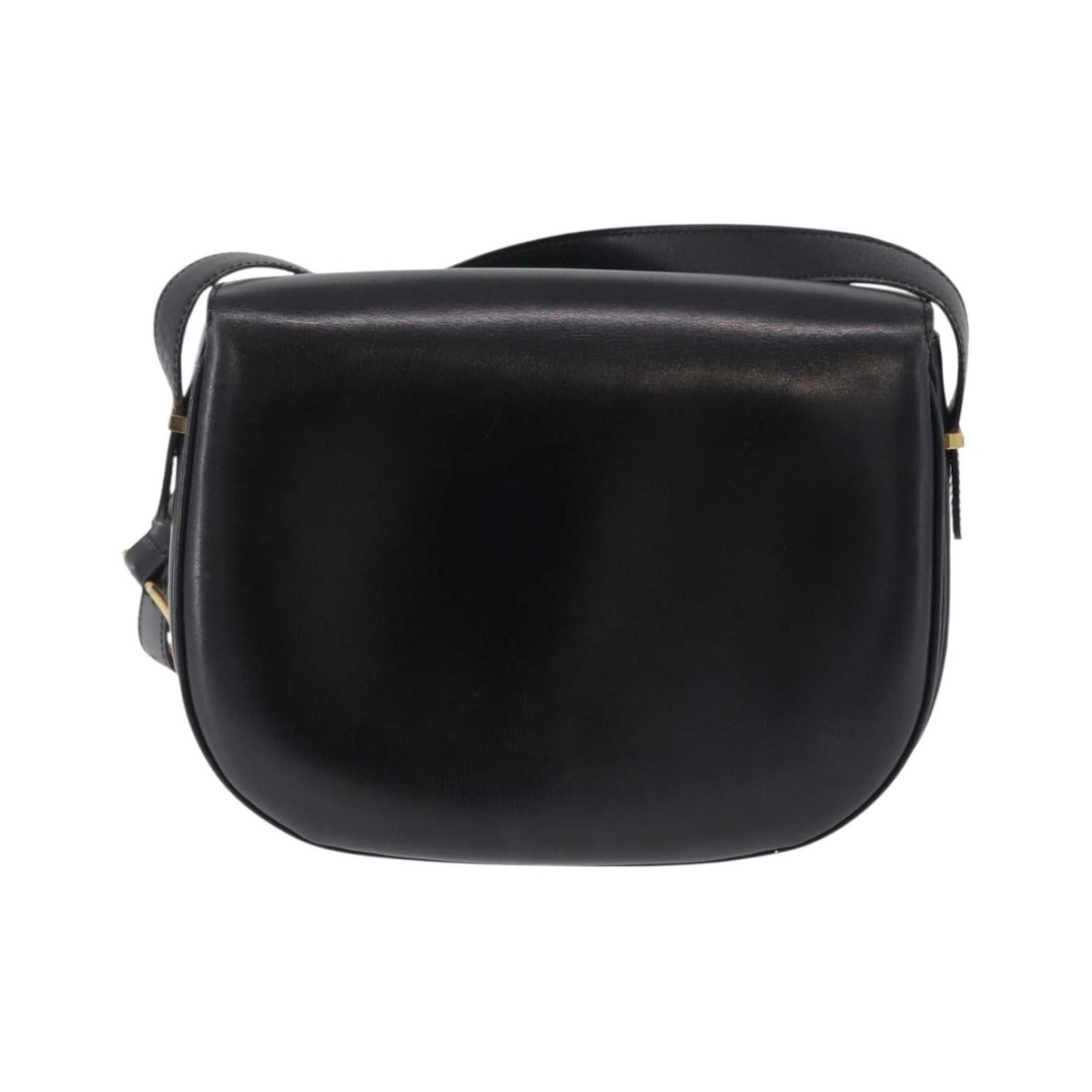Celine Shoulder Leather, Black, Leather, Shoulder Bag
