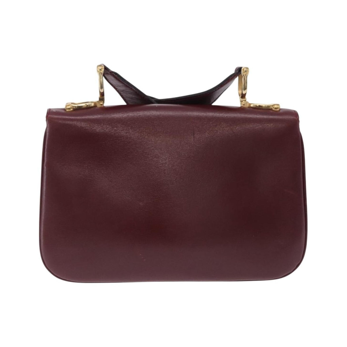 Celine Shoulder Leather, Burgundy, Leather, Shoulder Bag