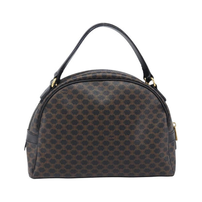 Celine Top Handle Leather, Black, PVC, Handbag