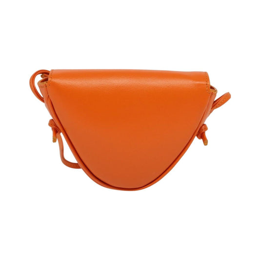 Celine Triangle Leather, Orange, Leather, Shoulder Bag