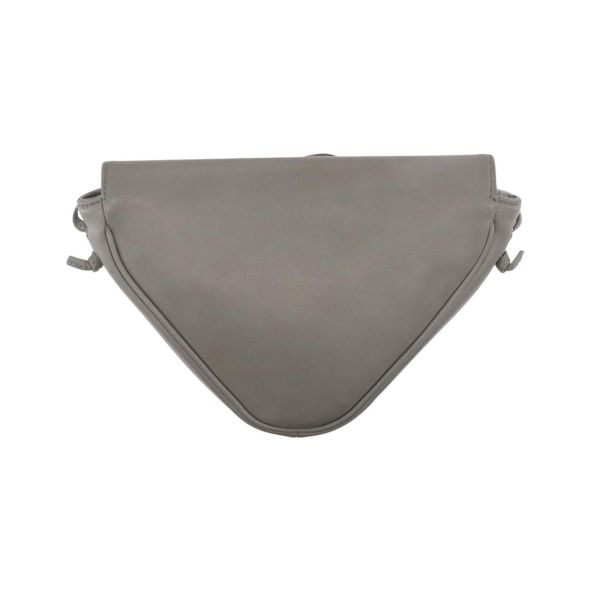 Celine Triangle Leather, Gray, Leather, Handbag