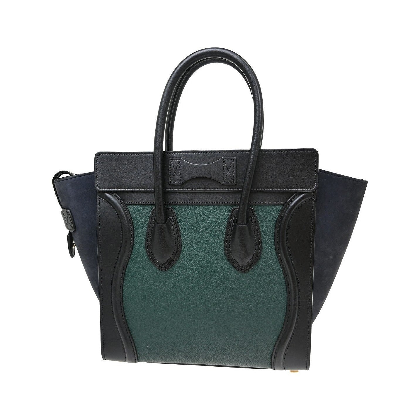 Celine Tricolor Shoulder Luggage Leather, Multicolour, Leather, Tote Bag