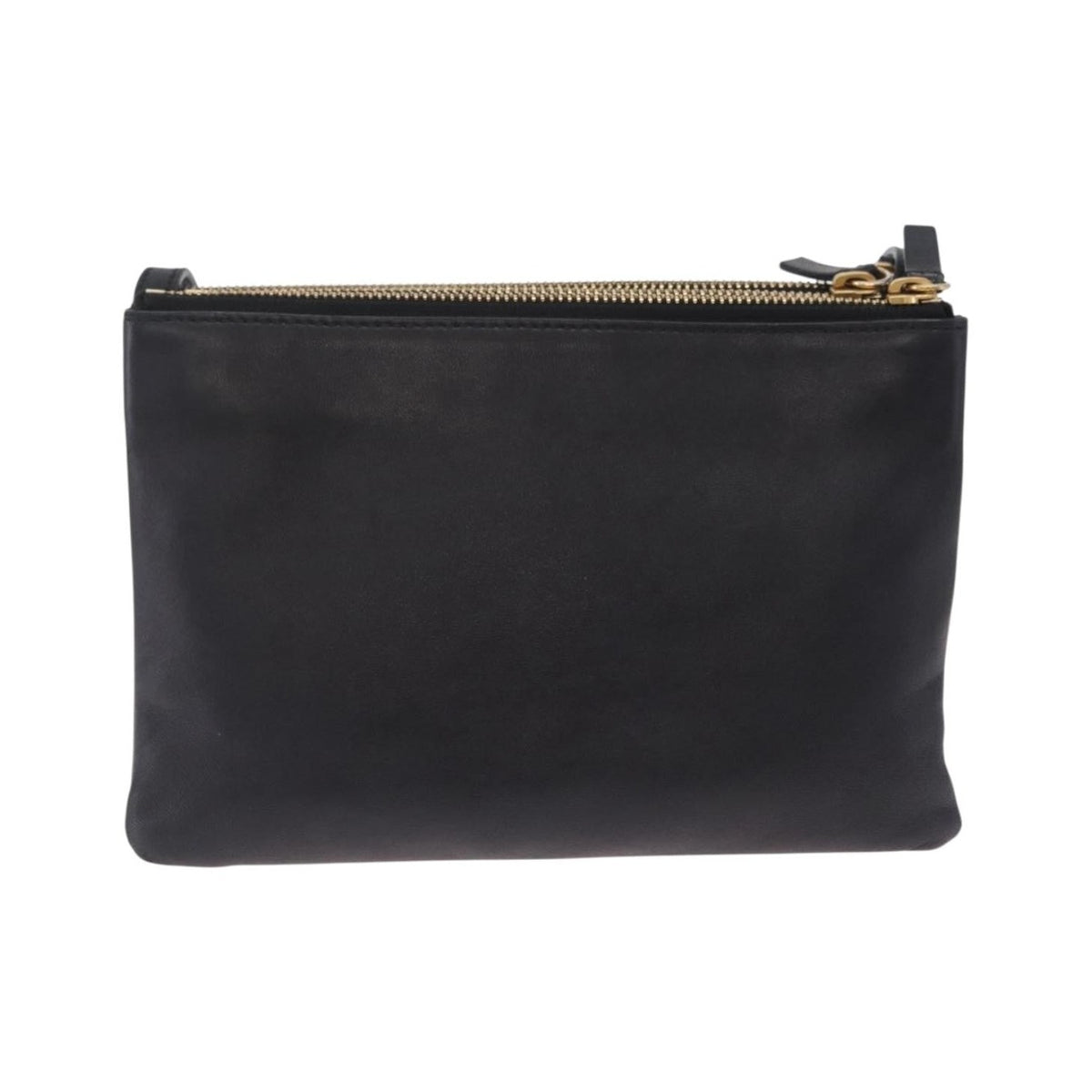 Celine Trio Leather, Black, Leather, Crossbody Bag