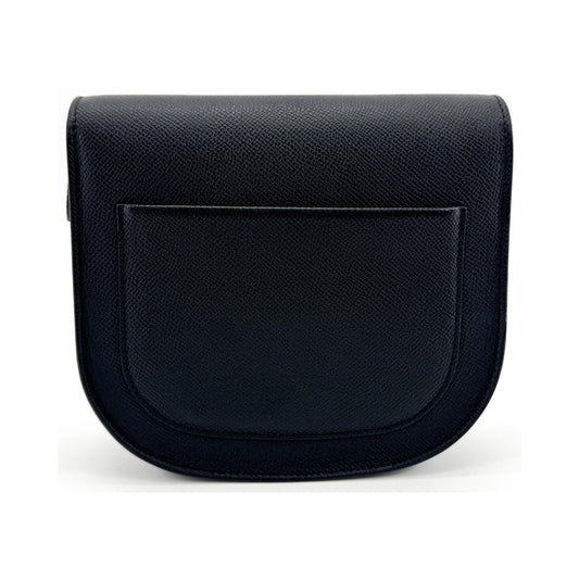Celine Trotteur Calfskin, Black, Leather, Crossbody Bag