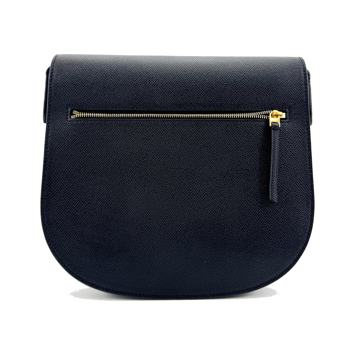 Celine Trotteur Calfskin, Navy, Leather, Crossbody Bag