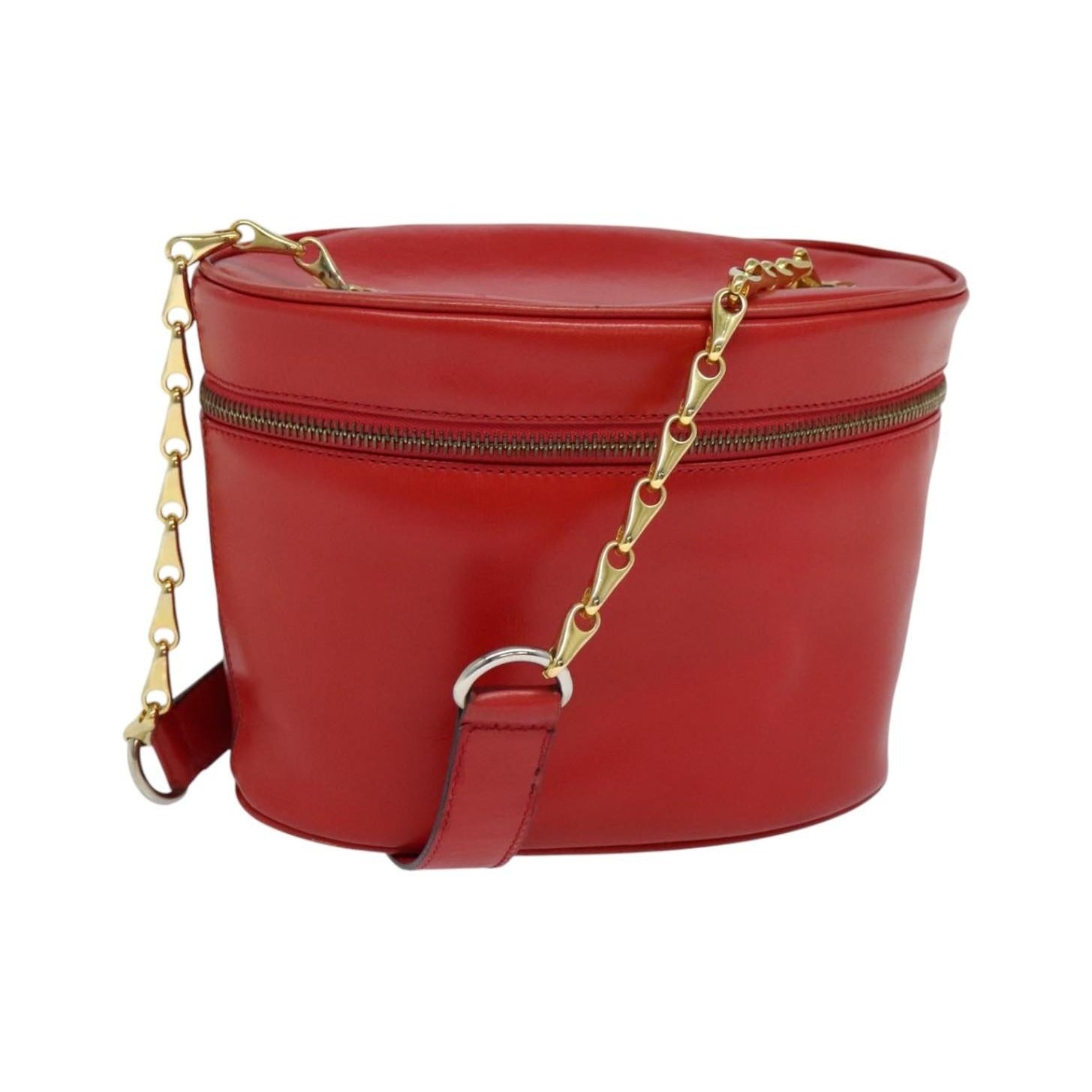 Celine Vanity Leather, Red, Leather, Shoulder Bag