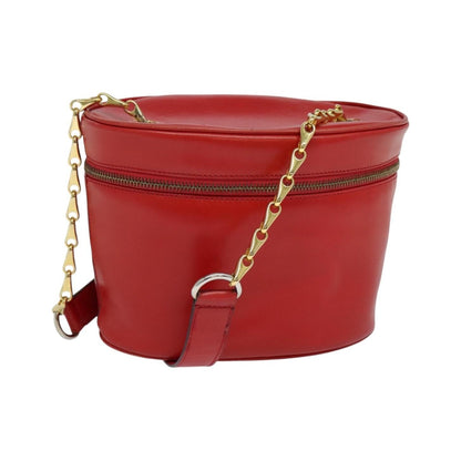 Celine Vanity Leather, Red, Leather, Shoulder Bag