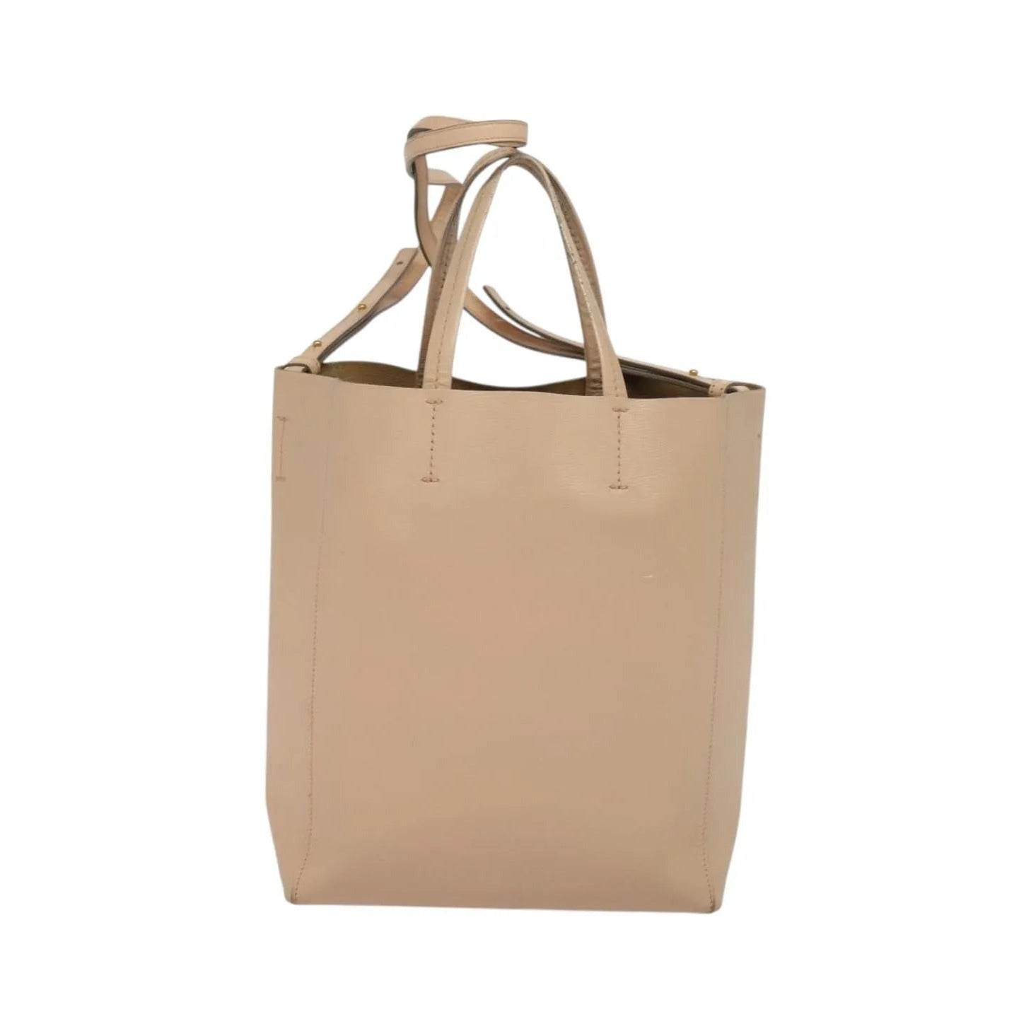 Celine Vertical Cabas Tote Leather, Pink, Leather, Tote Bag
